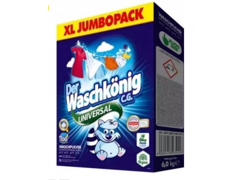 Порошок для прання WASCHKONIG Universal 6 кг, к/к (97-075)